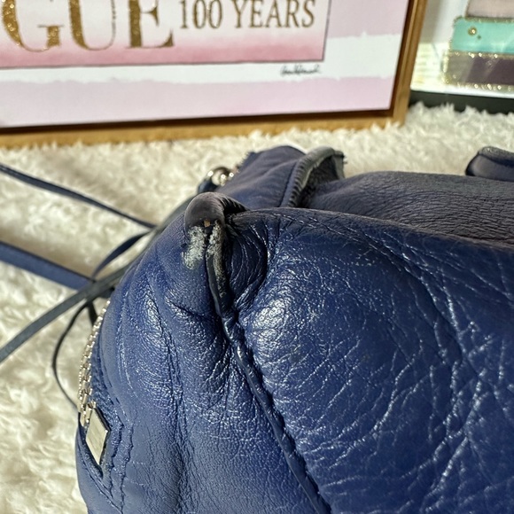 Balenciaga Mini Papier A4 Zip Around Tote Navy with Mirror - Picture 10 of 16